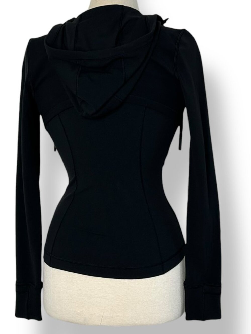 Lululemon Women's Define Hooded Nulu Jacket Black Full Zip Pockets Slim Fit Sz 2 - Picture 5 of 11